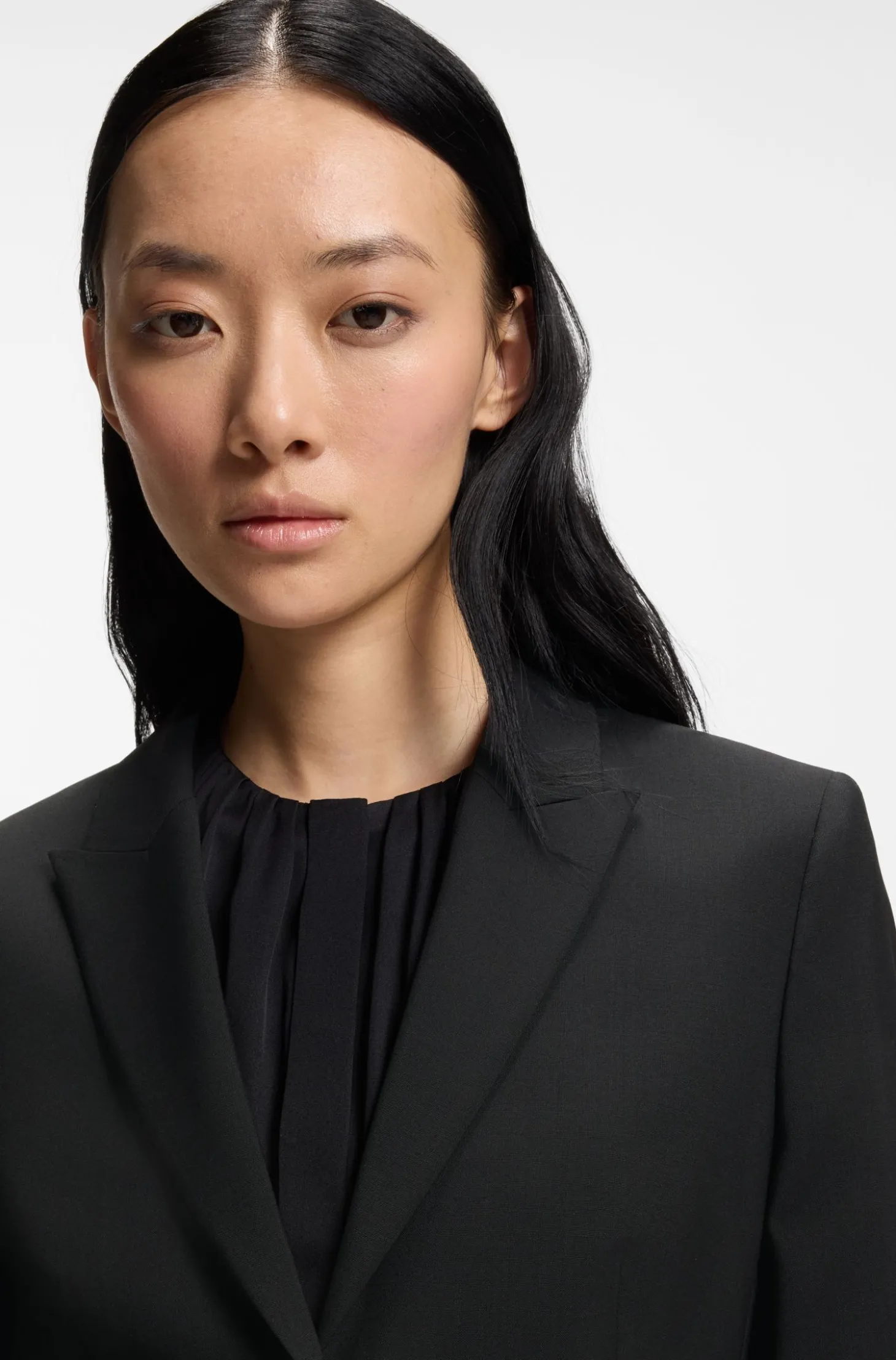 Slim-Fit Blazer aus in Italien gefertigter Schurwolle