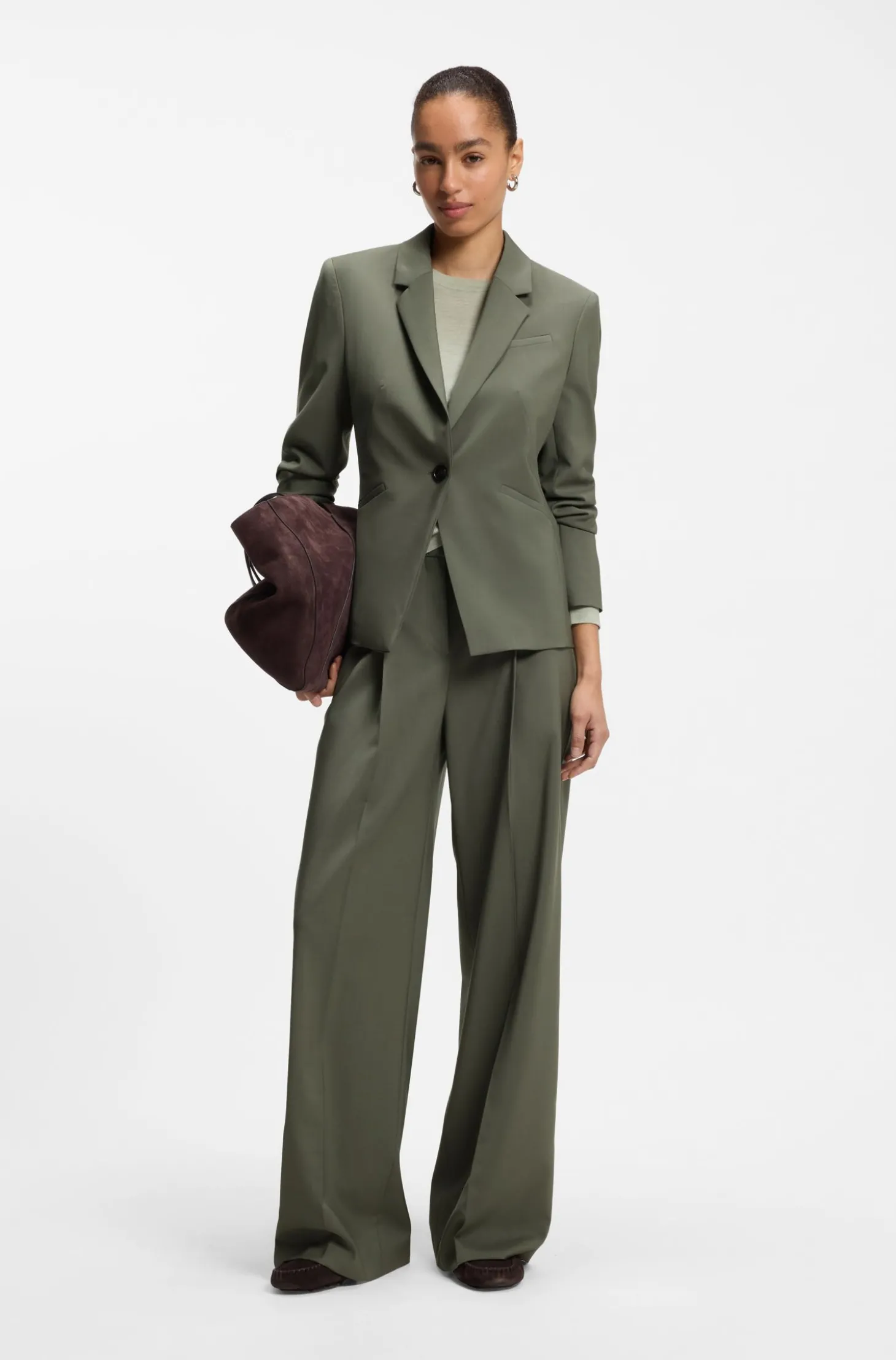 Slim-Fit Blazer aus italienischer Schurwolle