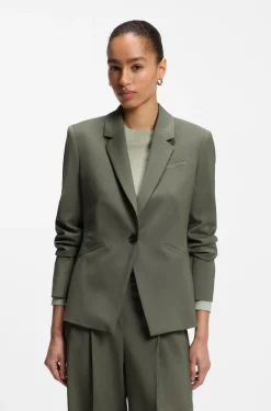 Slim-Fit Blazer aus italienischer Schurwolle
