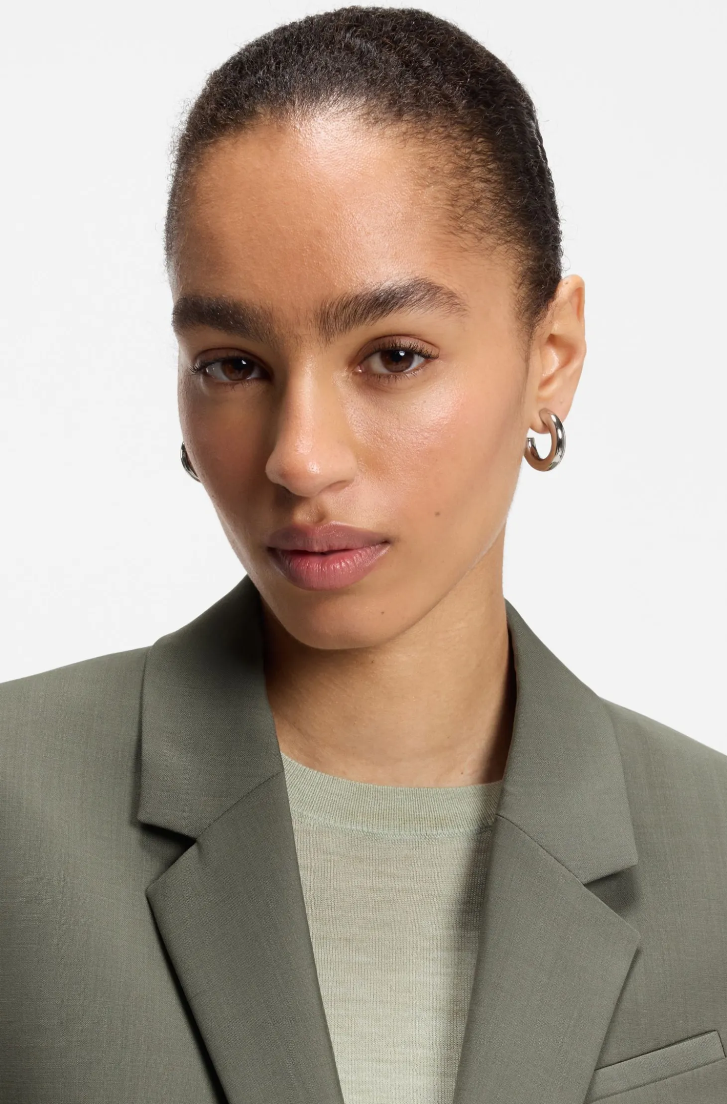 Slim-Fit Blazer aus italienischer Schurwolle