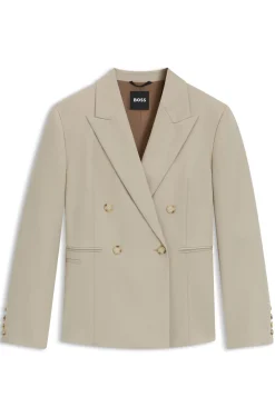 Slim-Fit Blazer aus Schurwoll-Twill