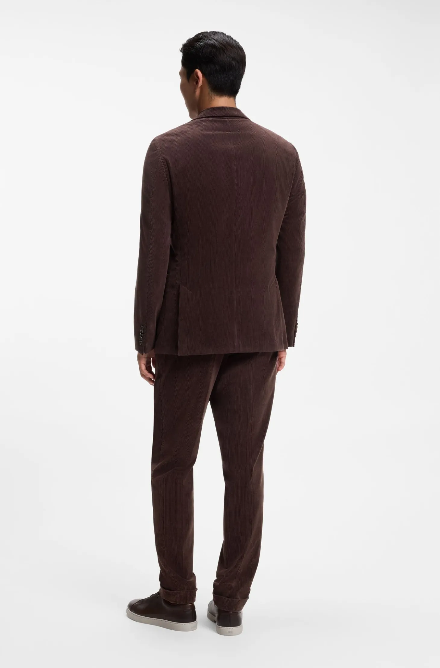 Slim-Fit Blazer aus Stretch-Cord