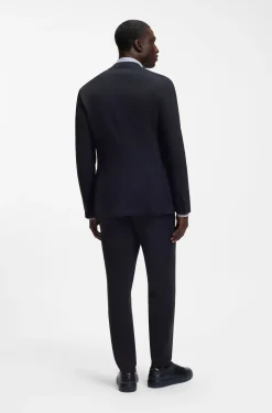 Slim-Fit Blazer aus Stretch-Jersey mit Mikromuster