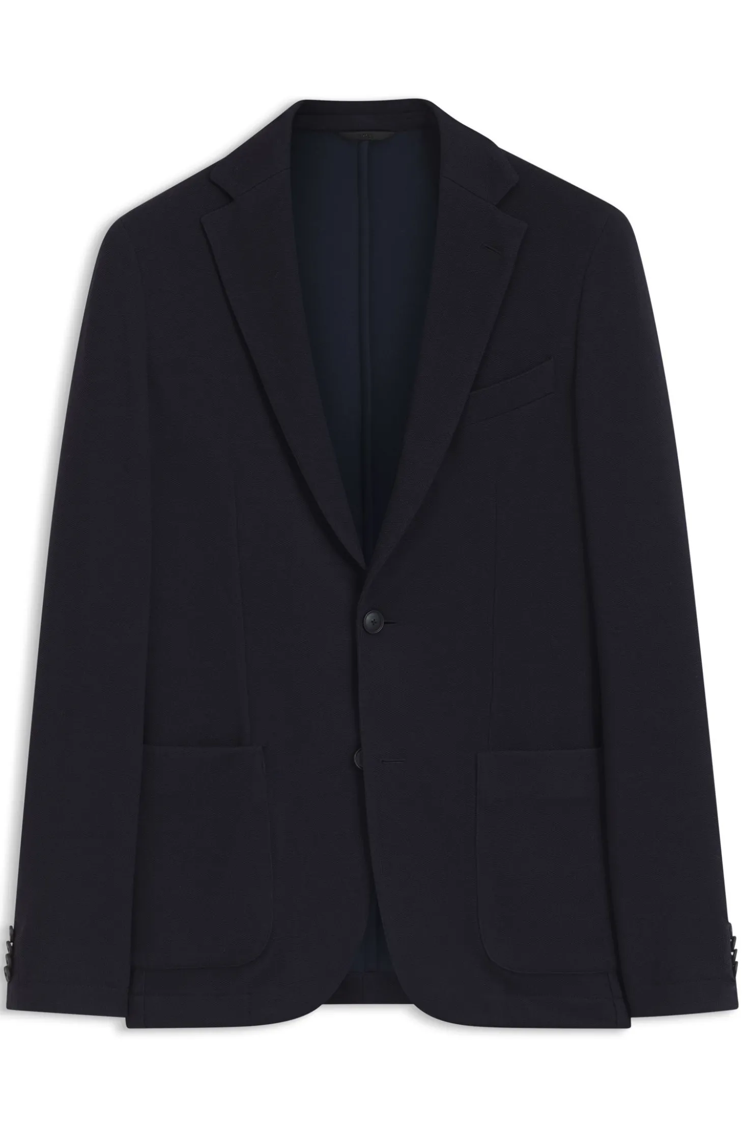 Slim-Fit Blazer aus Stretch-Jersey mit Mikromuster