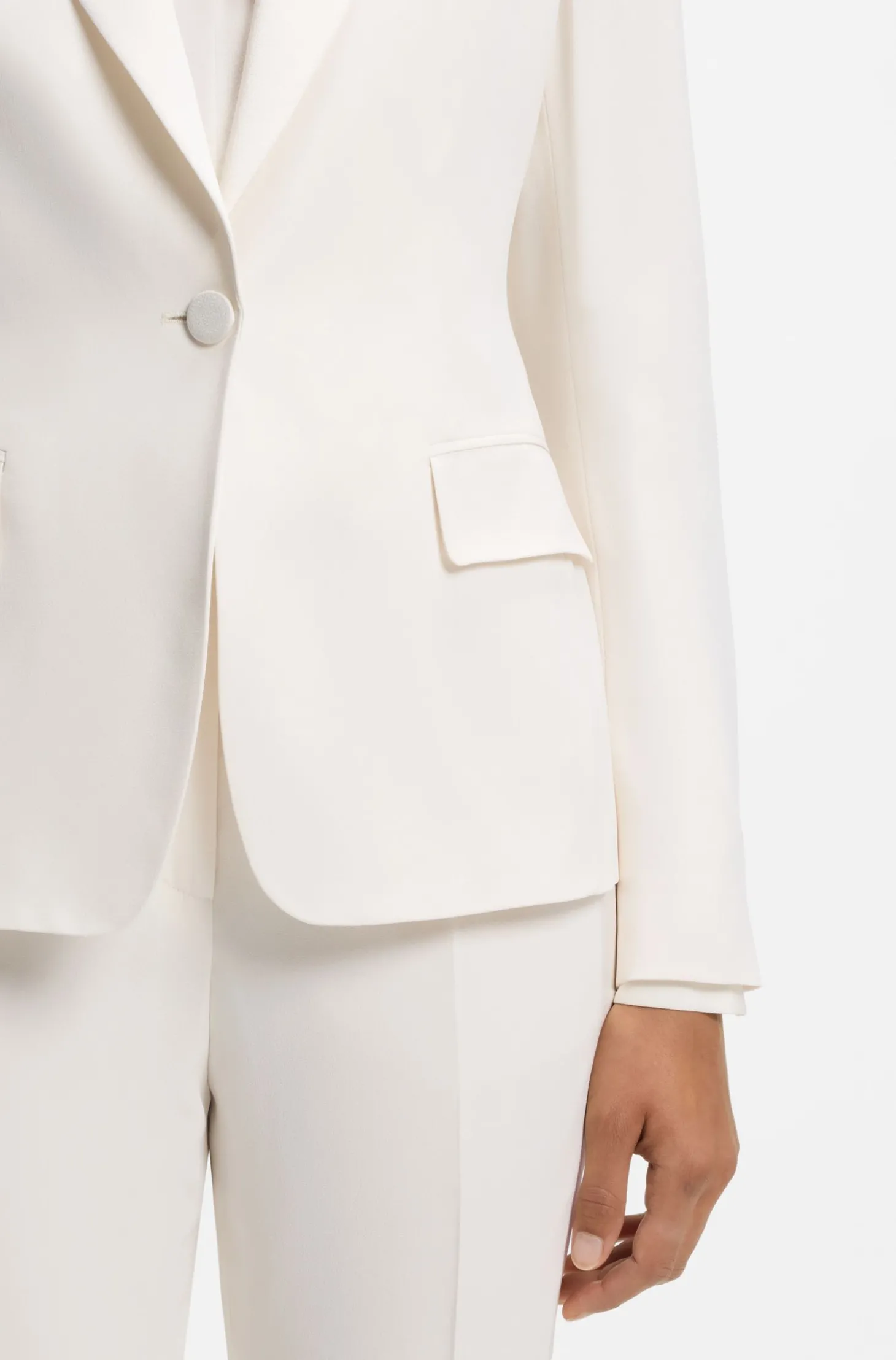 Slim-Fit Blazer mit Ein-Knopf-Leiste