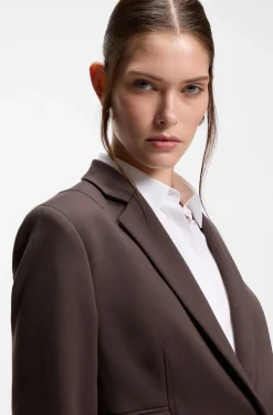 Slim-Fit Blazer mit schrägen Abnähern