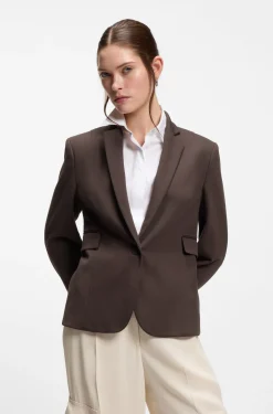Slim-Fit Blazer mit schrägen Abnähern