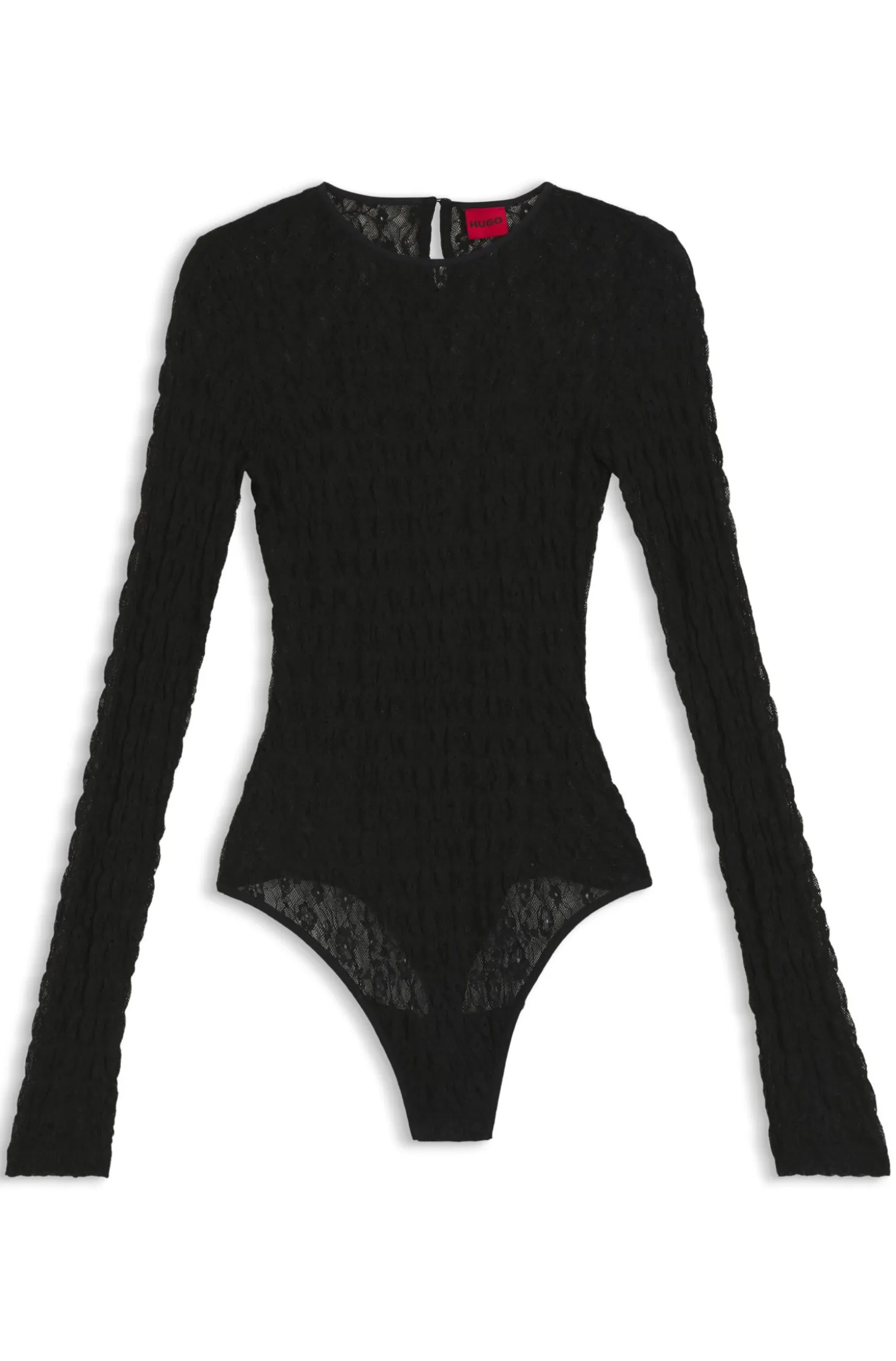 Slim-Fit Body aus Stretch-Spitze