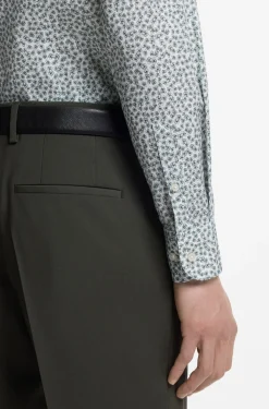 Slim-Fit Business-Hemd aus Stretch-Popeline
