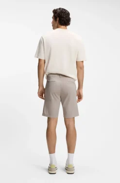 Slim-Fit Chino-Shorts aus bedruckter Stretch-Baumwolle