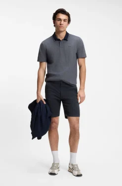 Slim-Fit Chino-Shorts aus bedruckter Stretch-Baumwolle