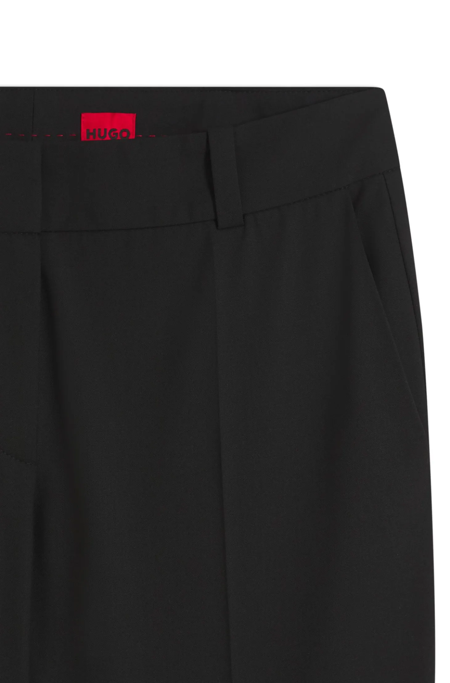 Slim-Fit Cropped-Hose aus Stretch-Gewebe