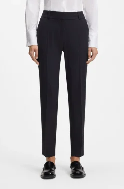 Slim-Fit Cropped-Hose aus Stretch-Gewebe