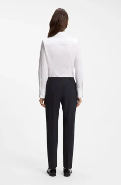 Slim-Fit Cropped-Hose aus Stretch-Gewebe