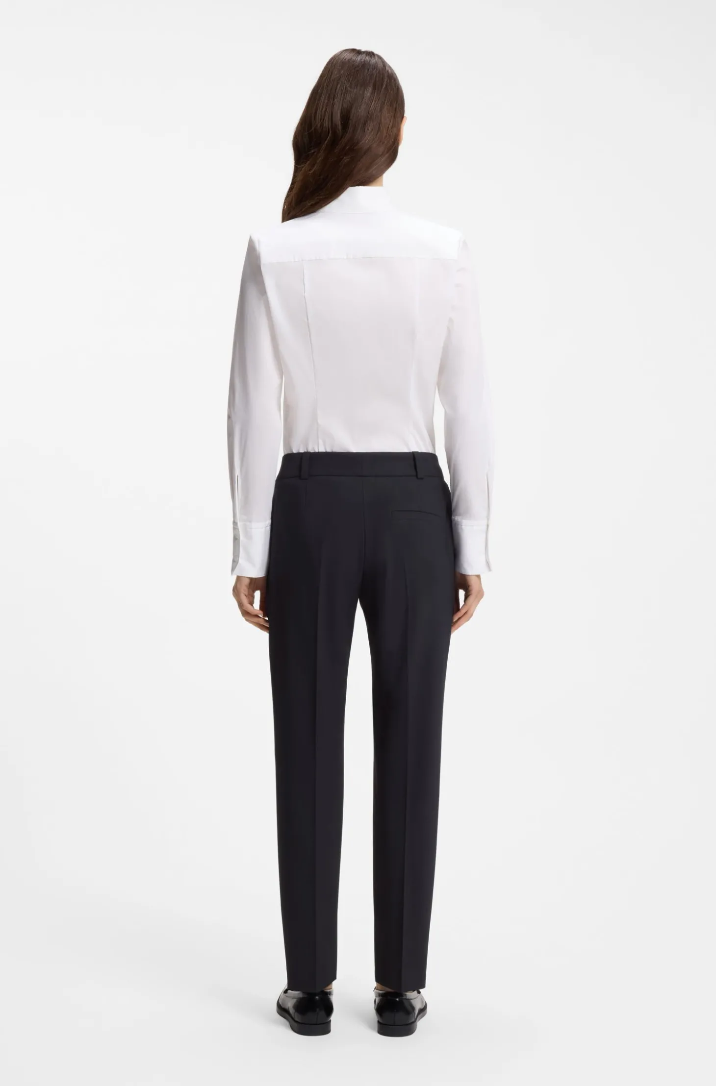 Slim-Fit Cropped-Hose aus Stretch-Gewebe