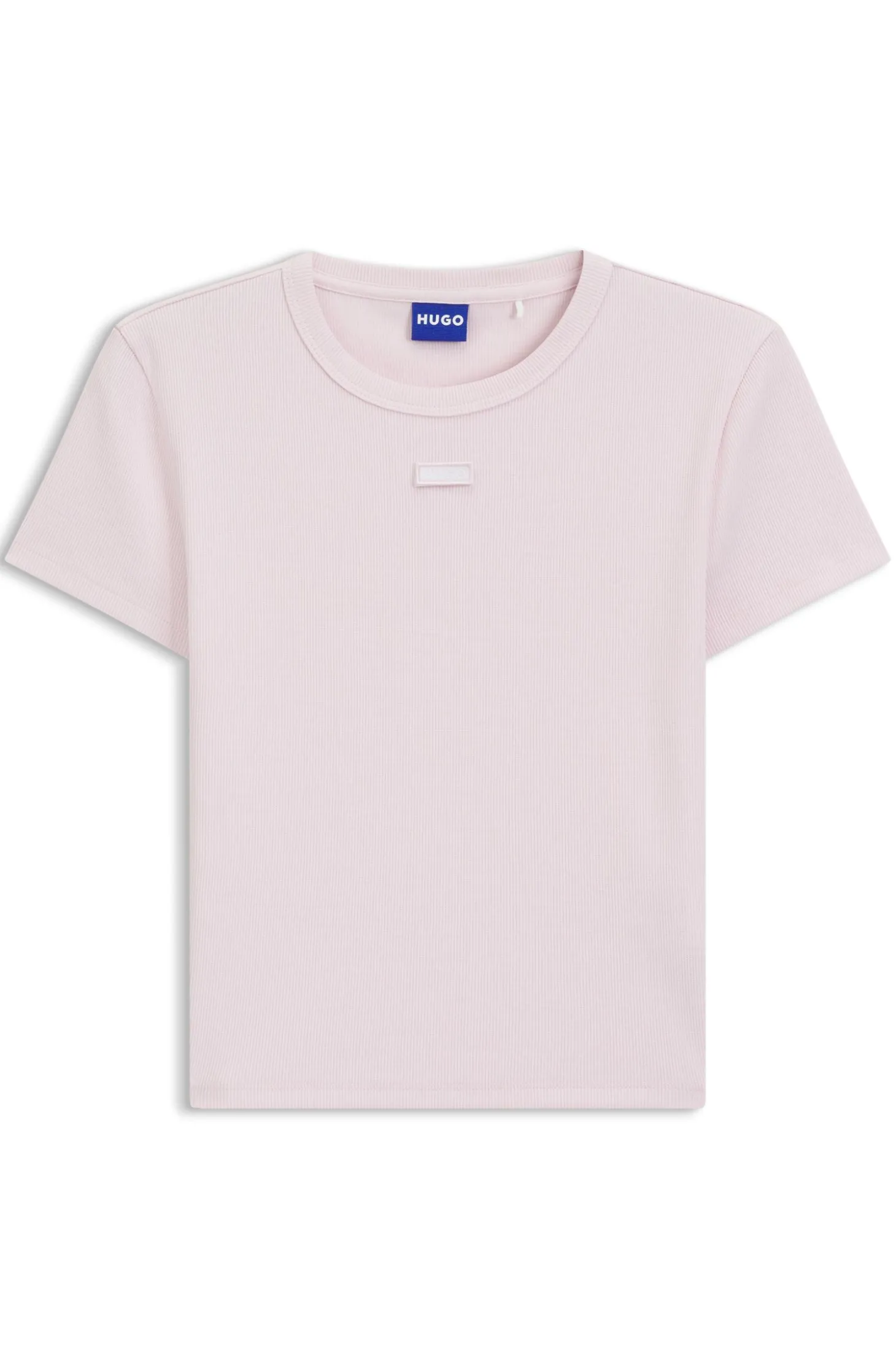 Slim-Fit Cropped T-Shirt aus Stretch-Baumwolle