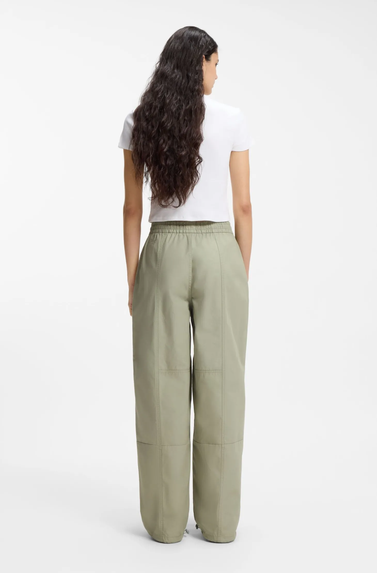 Slim-Fit Cropped T-Shirt aus Stretch-Baumwolle