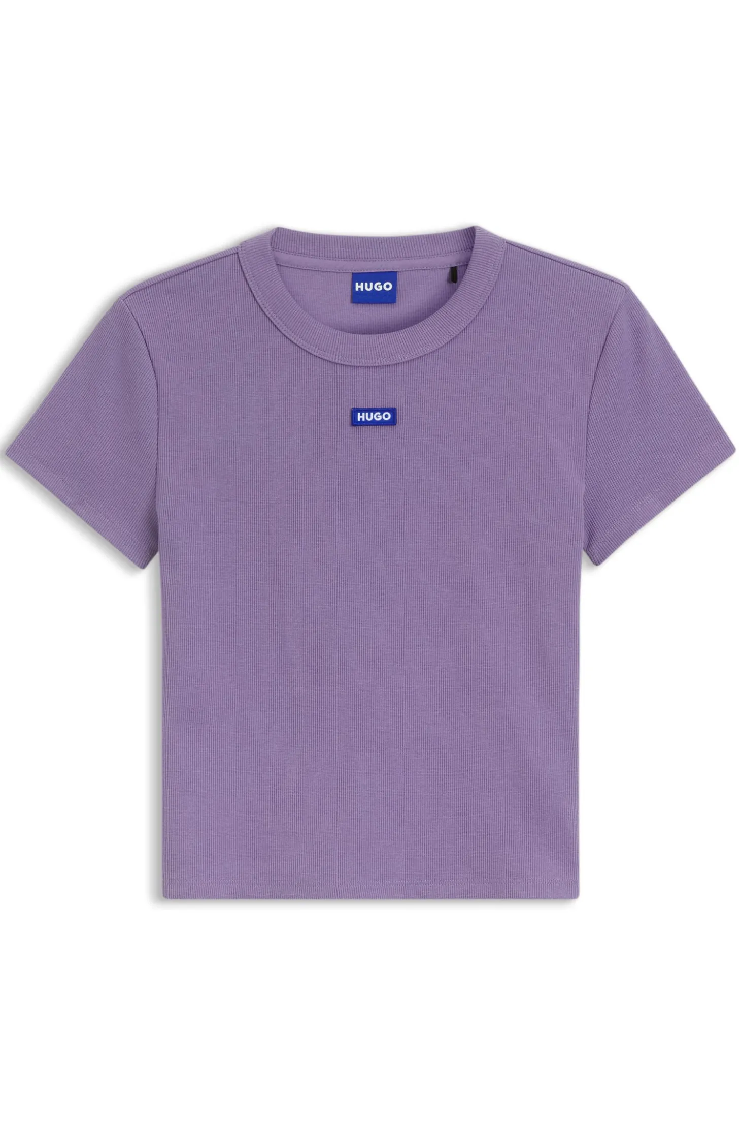 Slim-Fit Cropped T-Shirt aus Stretch-Baumwolle