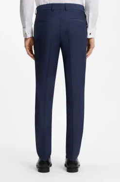 Slim-Fit Dreiteiler aus Schurwolle
