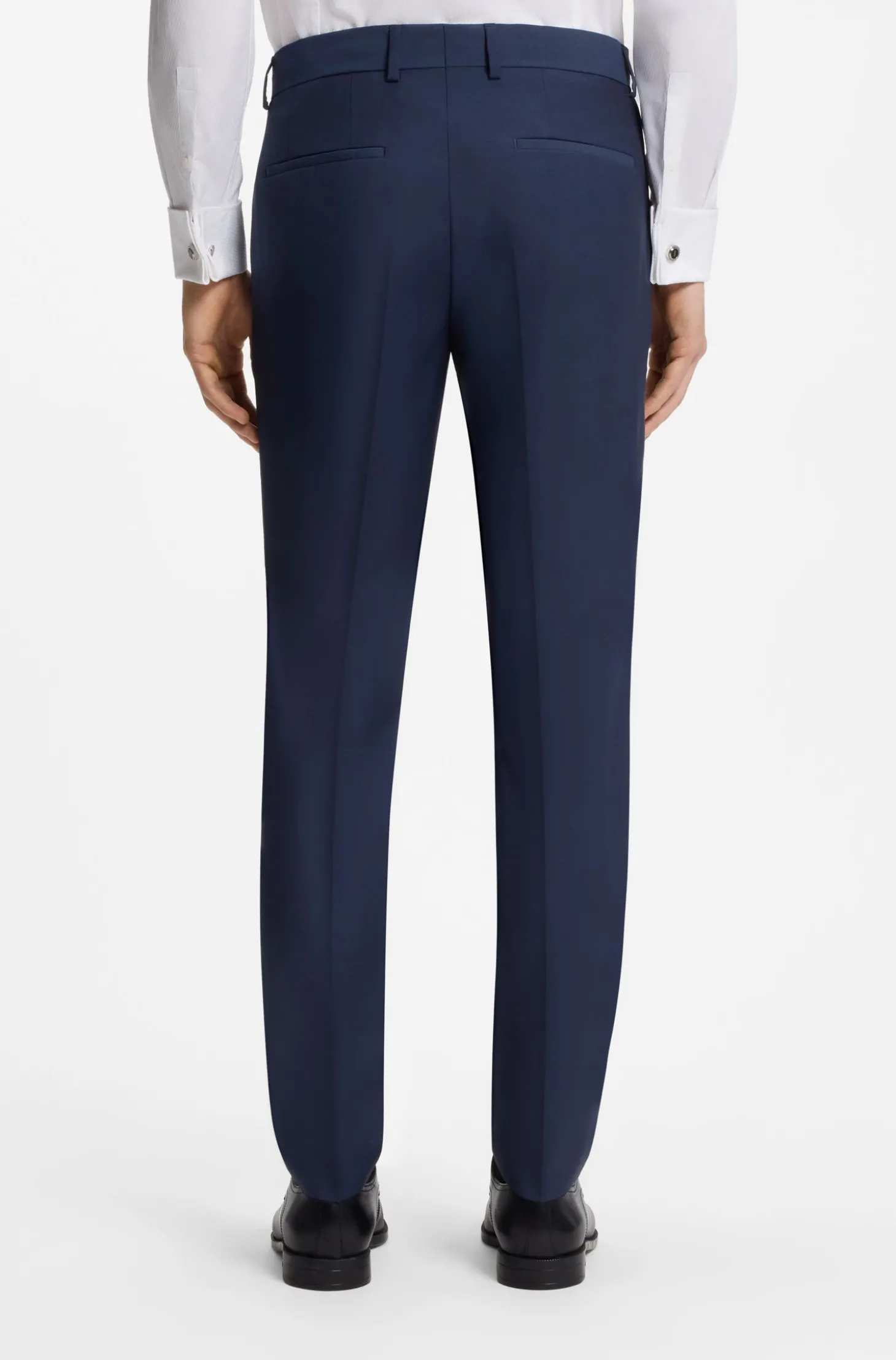 Slim-Fit Dreiteiler aus Schurwolle