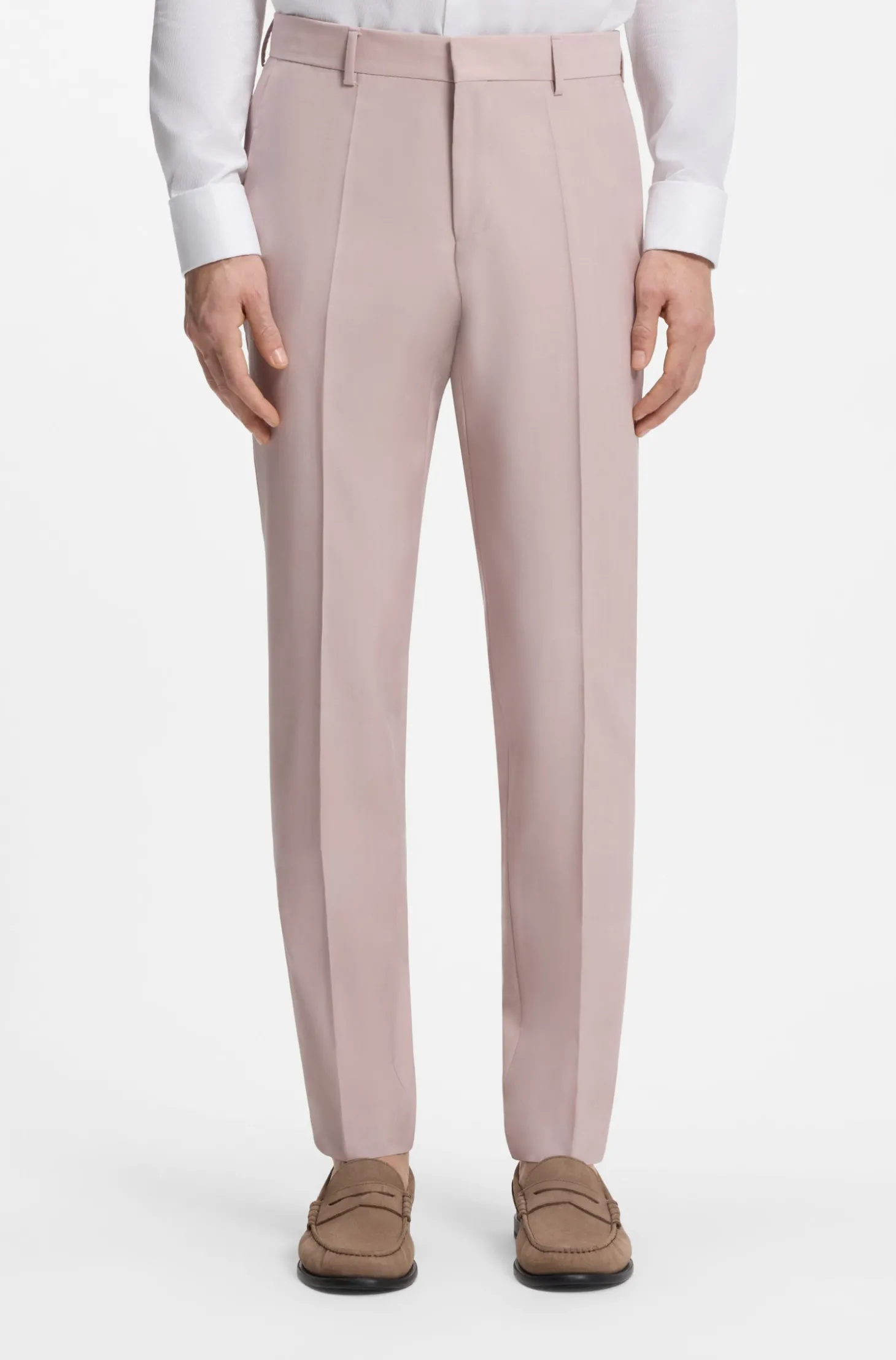 Slim-Fit Dreiteiler aus Schurwolle