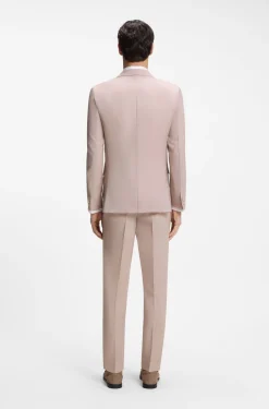 Slim-Fit Dreiteiler aus Schurwolle