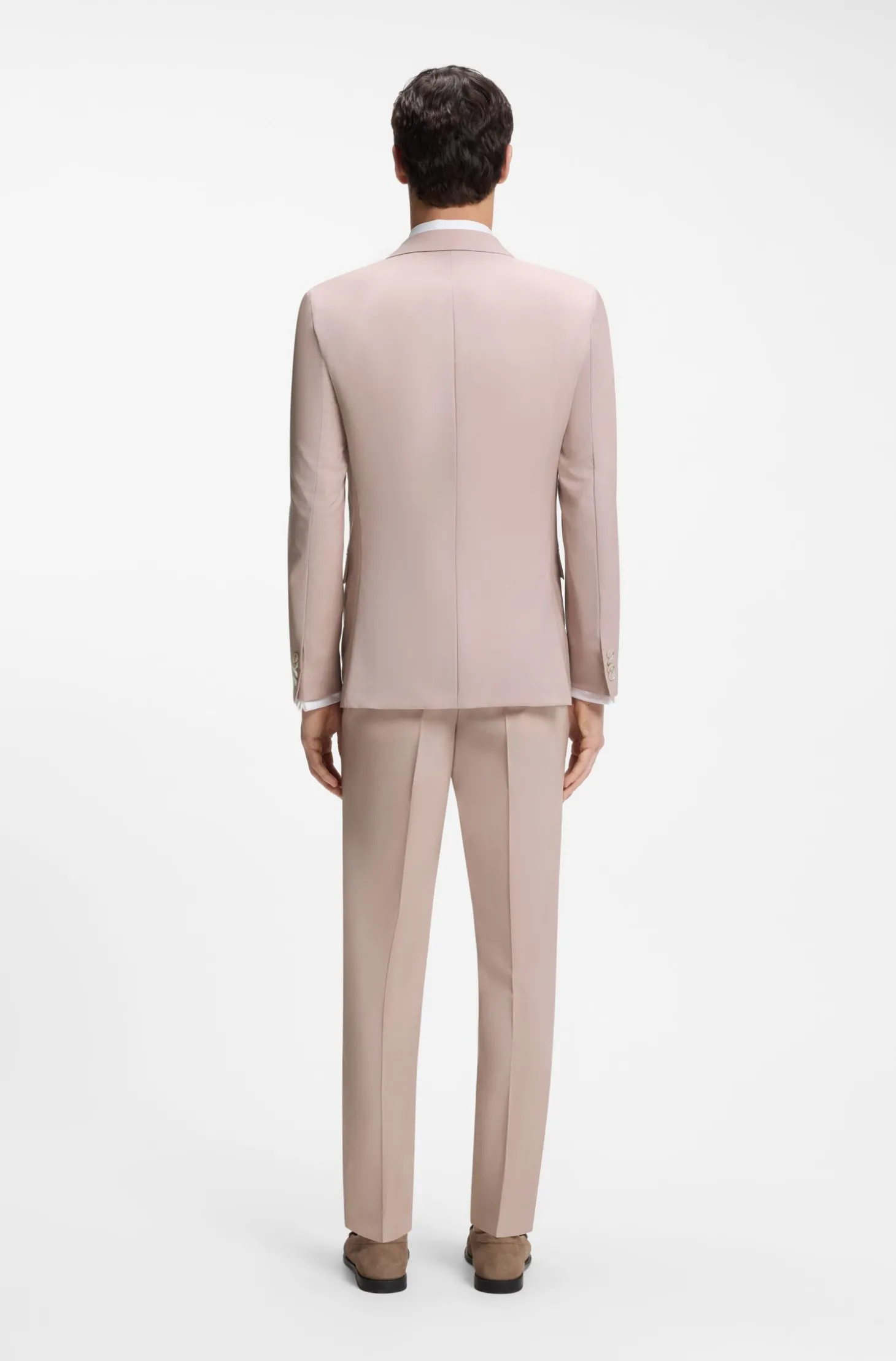 Slim-Fit Dreiteiler aus Schurwolle