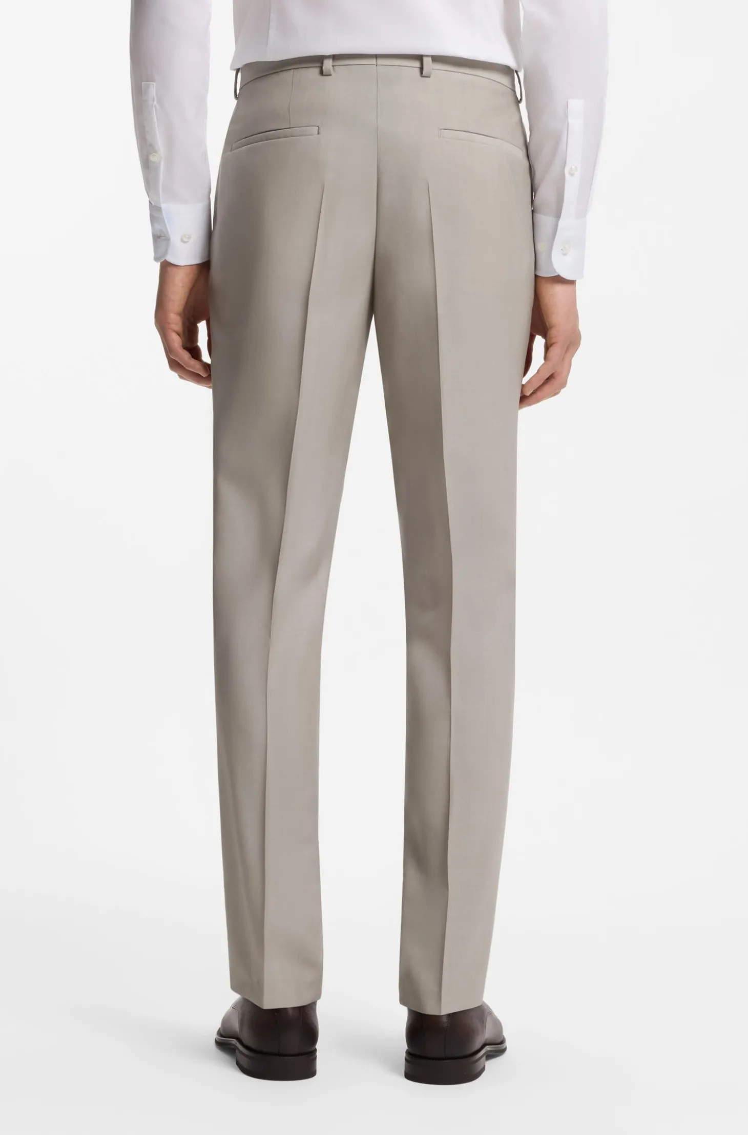 Slim-Fit Dreiteiler aus Schurwolle