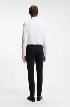 Slim-Fit Hemd aus Baumwoll-Mix mit Performance-Stretch