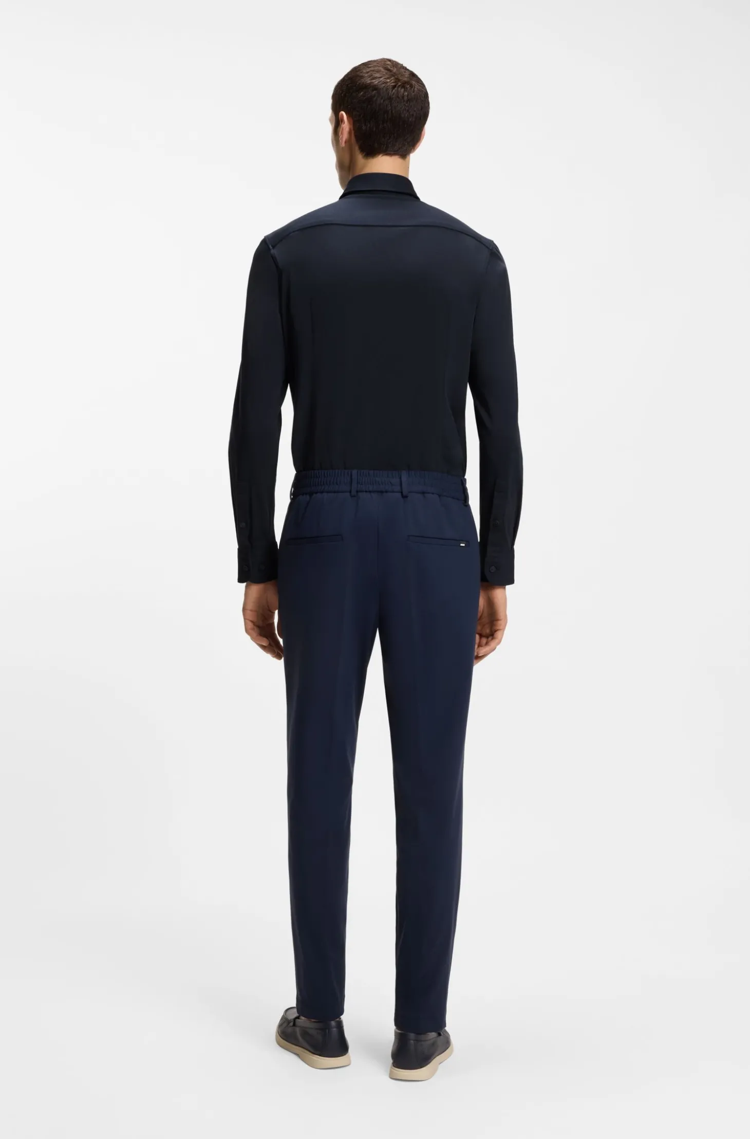 Slim-Fit Hemd aus Baumwoll-Mix mit Performance-Stretch