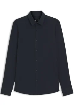 Slim-Fit Hemd aus Baumwoll-Mix mit Performance-Stretch