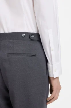 Slim-Fit Hemd aus Baumwoll-Mix mit Popeline-Struktur