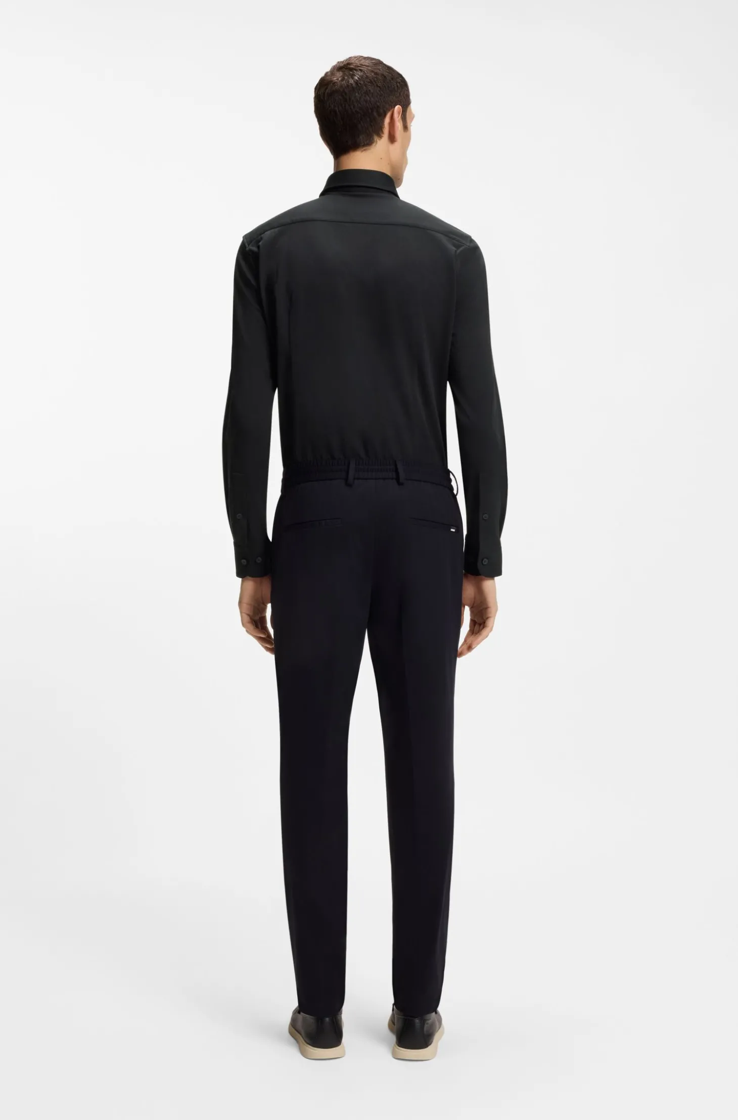 Slim-Fit Hemd aus Baumwoll-Mix mit Performance-Stretch