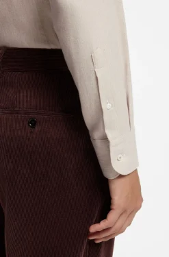 Slim-Fit Hemd aus Baumwoll-Mix-Flanell