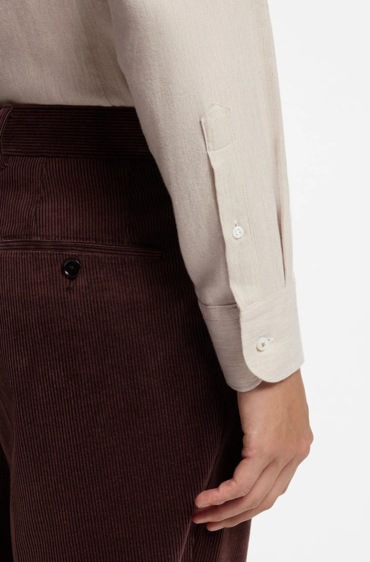 Slim-Fit Hemd aus Baumwoll-Mix-Flanell