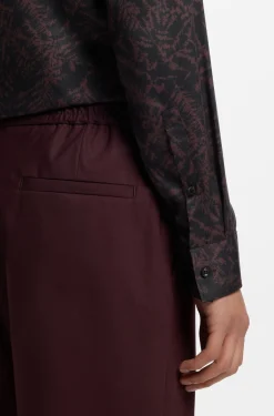Slim-Fit Hemd aus bedrucktem Satin