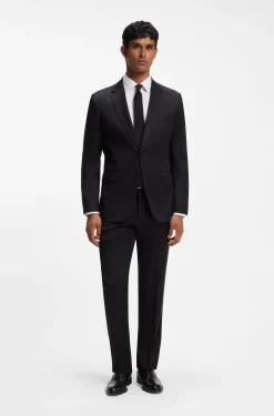 Slim-Fit Hemd aus bügelleichtem Baumwoll-Twill