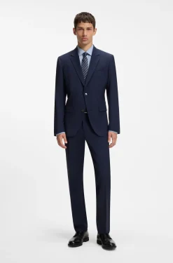 Slim-Fit Hemd aus bügelleichter Baumwoll-Popeline