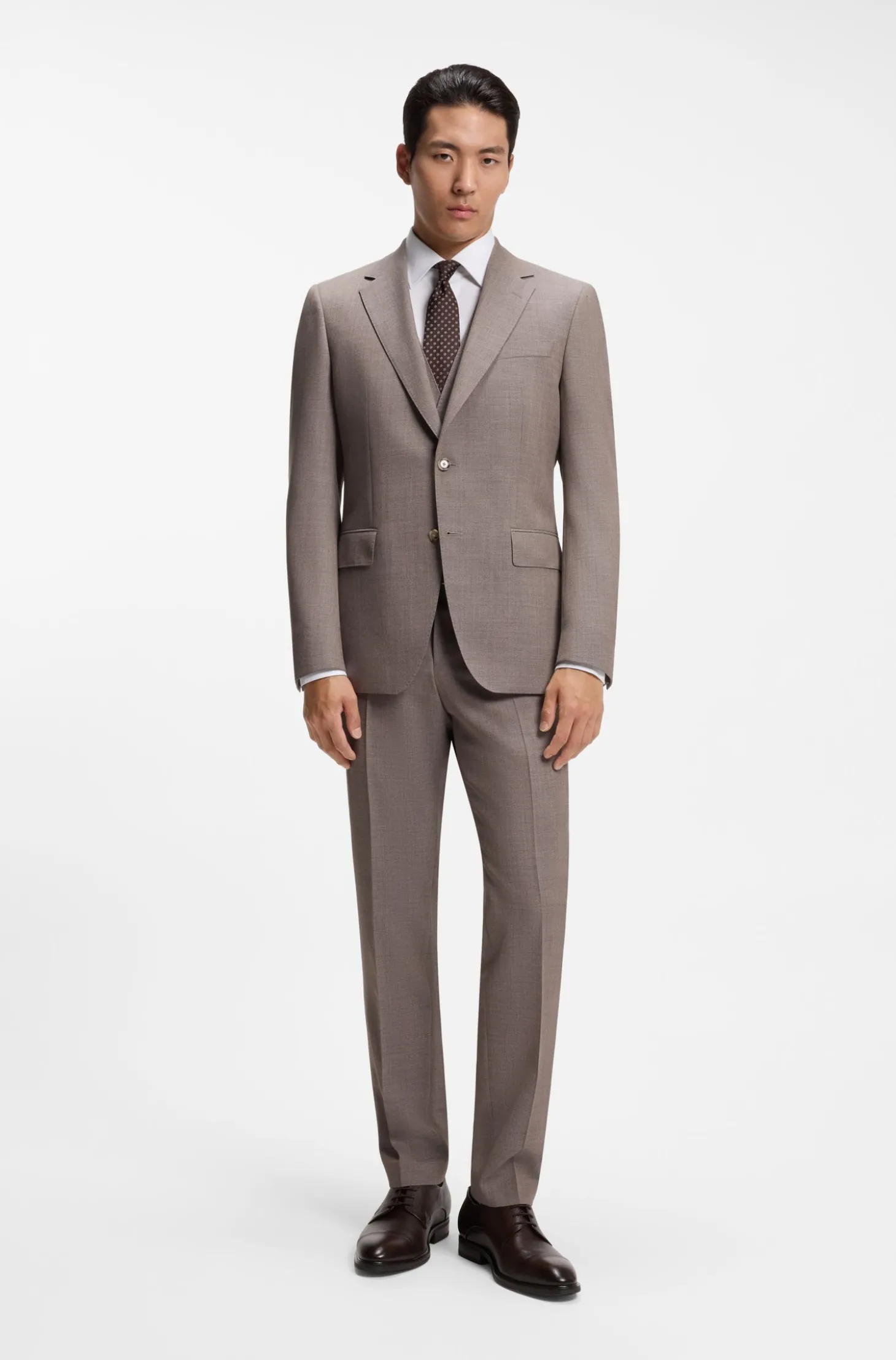 Slim-Fit Hemd aus bügelleichter Stretch-Baumwolle
