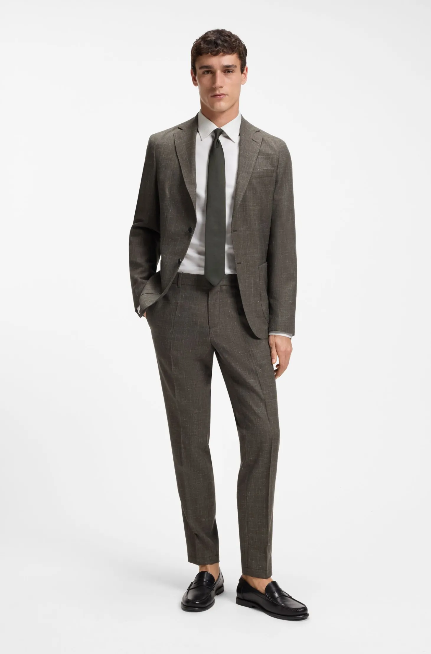 Slim-Fit Hemd aus edler italienischer Baumwolle
