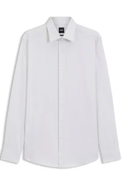 Slim-Fit Hemd aus edler italienischer Baumwolle