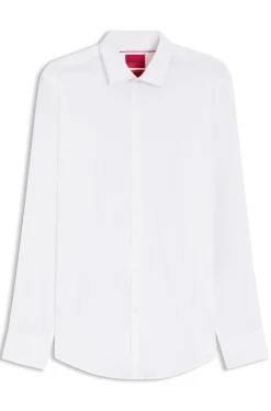 Slim-Fit Hemd aus elastischem Baumwoll-Mix