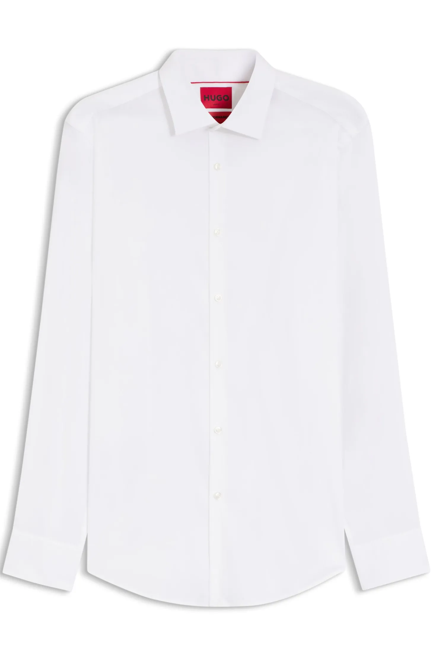 Slim-Fit Hemd aus elastischem Baumwoll-Mix
