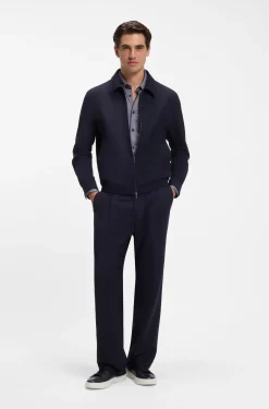 Slim-Fit Hemd aus funktionalem Stretch-Gewebe mit Struktur