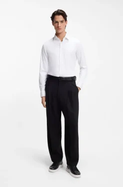 Slim-Fit Hemd aus funktionalem Stretch-Jersey