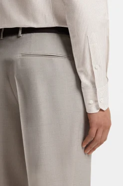 Slim-Fit Hemd aus in Italien gefertigter Baumwolle, Leinen und Seide