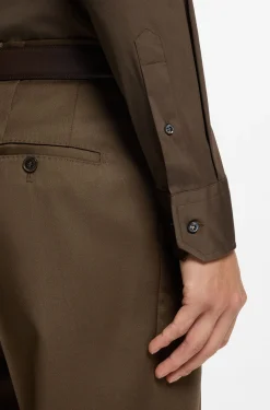Slim-Fit Hemd aus in Italien gefertigtem Baumwoll-Mix