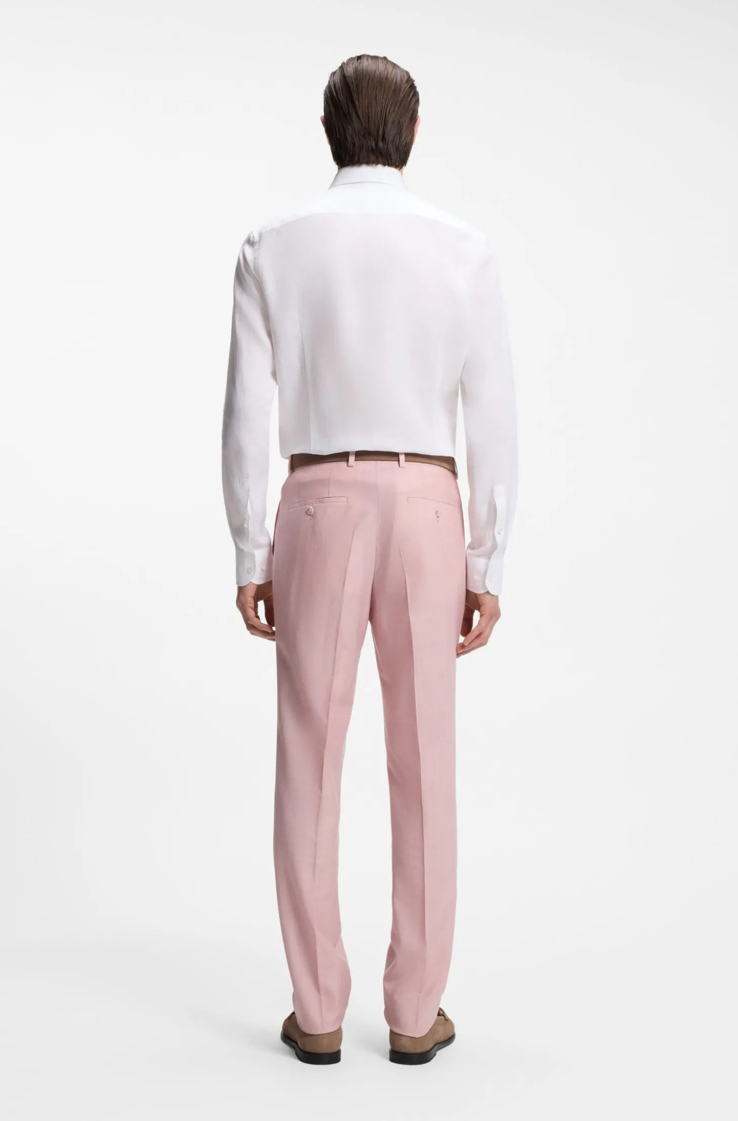 Slim-Fit Hemd aus in Italien gefertigtem Leinen