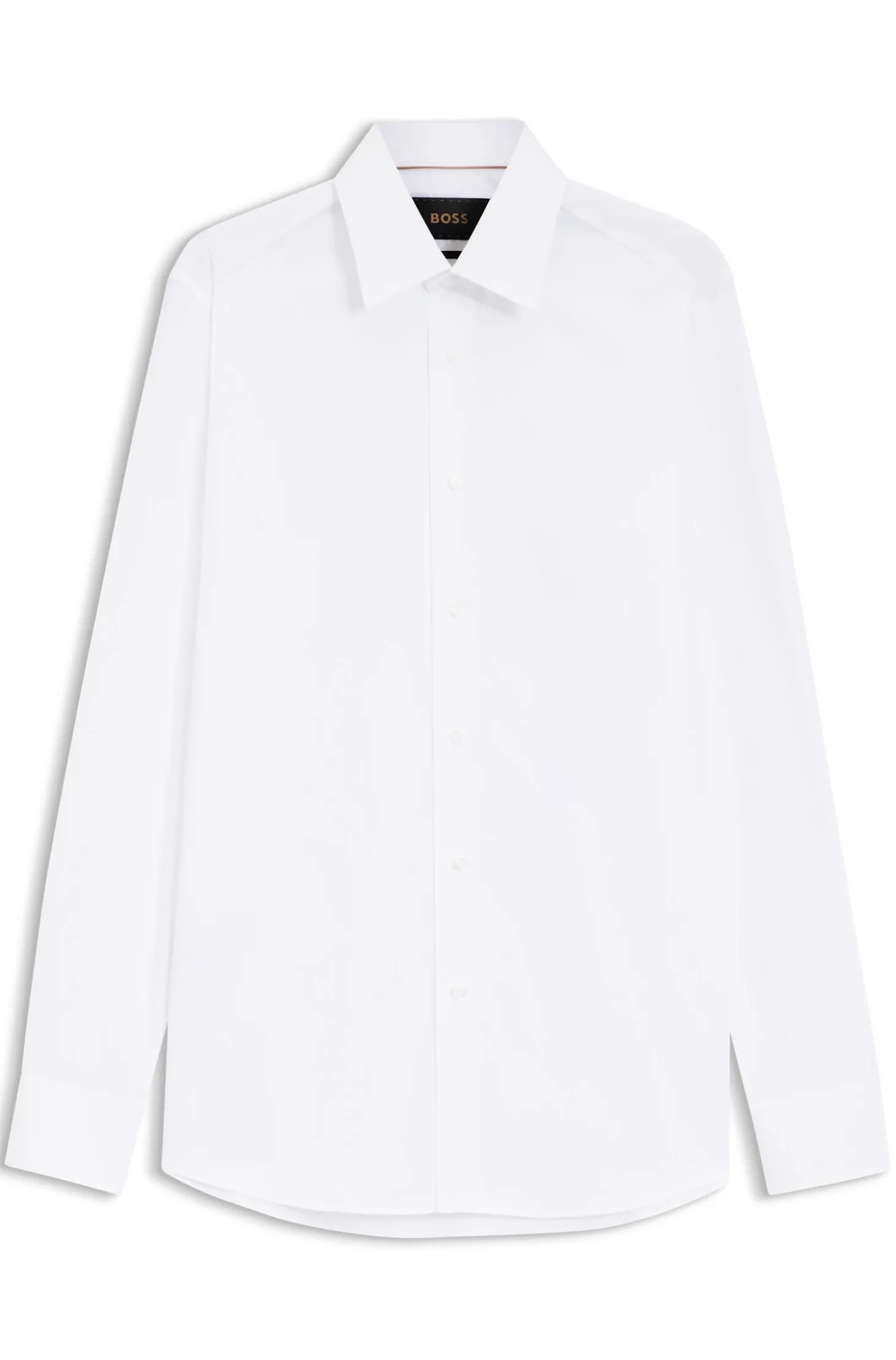 Slim-Fit Hemd aus italienischer Baumwoll-Popeline