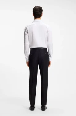 Slim-Fit Hemd aus italienischer Baumwoll-Popeline